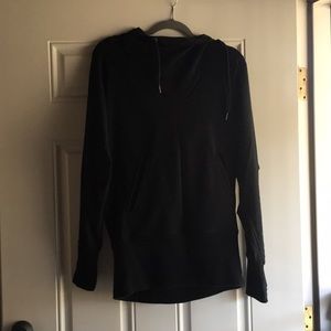Black hooded Lululemon sweatshirt